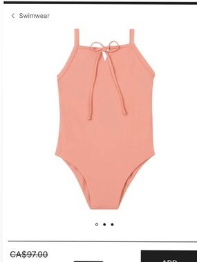 Ina Kids One-Piece Swimsuit in Coral Pink